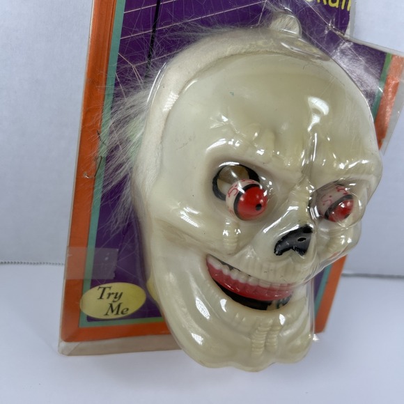 Creepy Stuff Midwestern Home Products Crazy Skull‎ Light Up - Picture 3 of 4